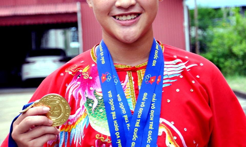 Tôn Phương Nga, vận động viên Wushu nhiều triển vọng