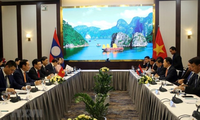 Tổng Bí thư, Chủ tịch Quốc hội Nguyễn Phú Trọng đón và hội đàm; Chủ tịch nước Nguyễn Minh Triết, Thủ