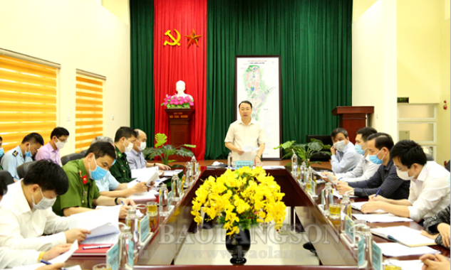 Lãnh đạo UBND tỉnh kiểm tra tại cửa khẩu Chi Ma