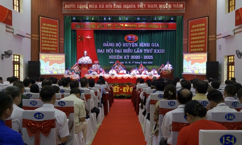 Đảng bộ huyện Bình gia tổ chức thành công đại hội nhiệm kỳ 2020 - 2025