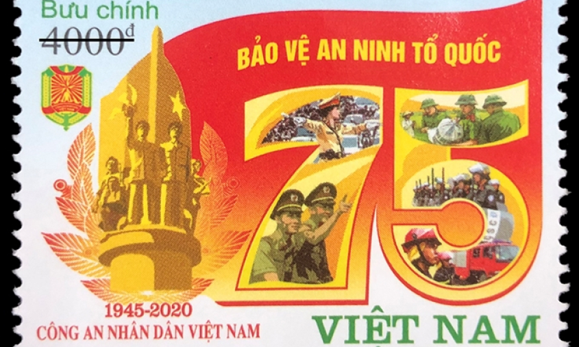 Phát hành tem bưu chính tôn vinh lực lượng Công an nhân dân