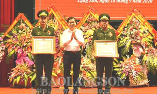 Bộ đội Biên phòng Lạng Sơn đón nhận Huân chương Chiến công hạng Nhì