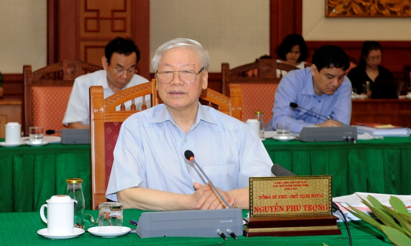 Bộ Chính trị làm việc với các đảng bộ trực thuộc Trung ương