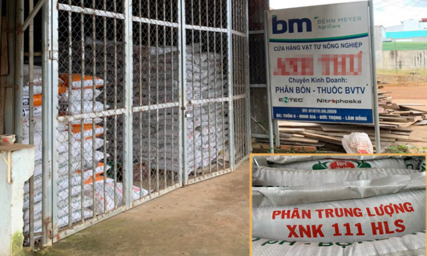 Bắt giữ 40 tấn phân bón không được công nhận lưu hành tại Việt Nam