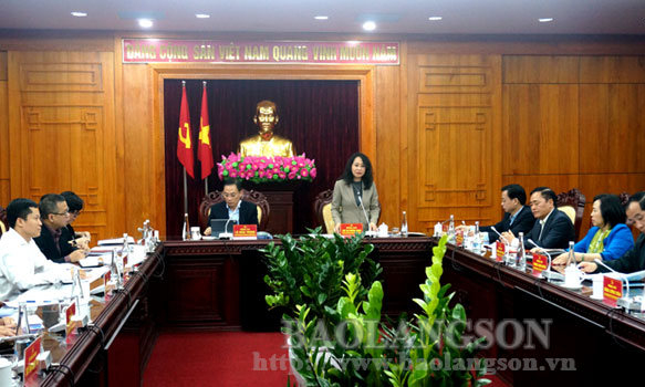 Đoàn công tác của Bộ Ngoại giao thăm và làm việc tại Lạng Sơn