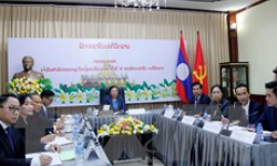 Hội nghị trực tuyến về kết quả Đại hội lần thứ XI của Đảng NDCM Lào