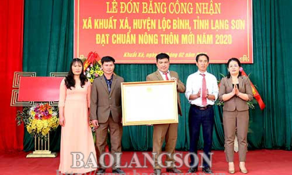 Khuất Xá đón bằng công nhận xã đạt chuẩn nông thôn mới