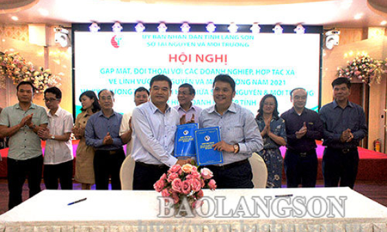 Đối thoại về lĩnh vực tài nguyên, môi trường với doanh nghiệp, hợp tác xã