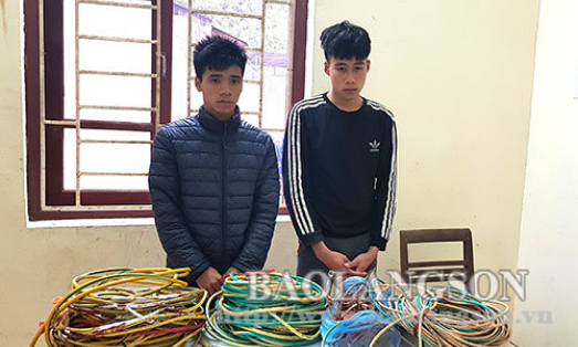 Bắt 2 đối tượng trộm dây thoát sét lõi đồng các trạm phát sóng di động BTS