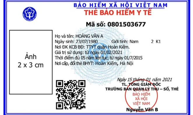 Cấp thẻ bảo hiểm y tế theo mẫu mới trên toàn quốc từ ngày 1/4