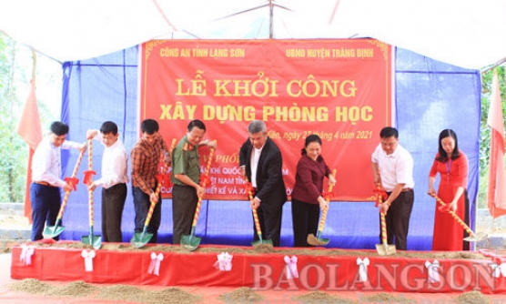 Khởi công xây dựng phòng học Trường Tiểu học Đào Viên