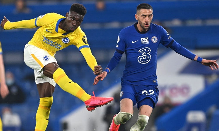Thi đấu dưới phong độ, Chelsea hòa Brighton 0-0
