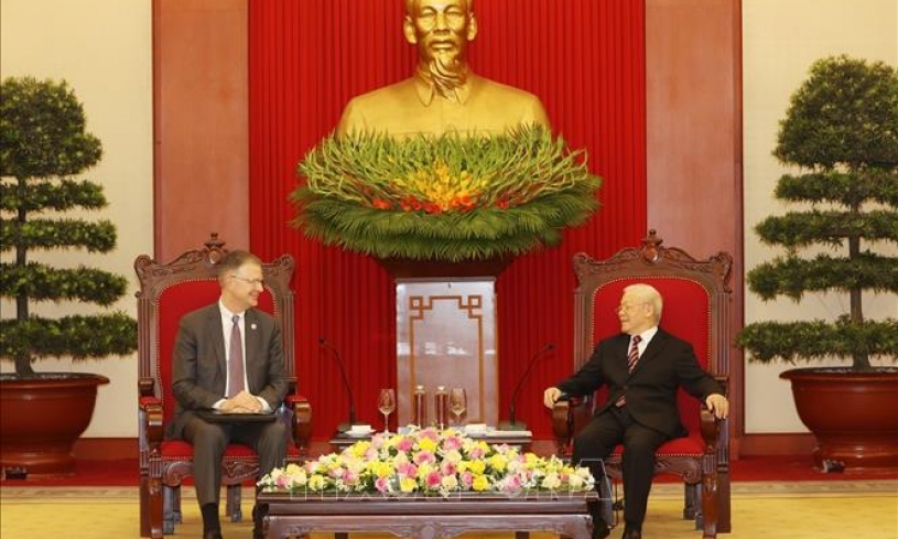 Tổng Bí thư Nguyễn Phú Trọng tiếp Đại sứ Hoa Kỳ
