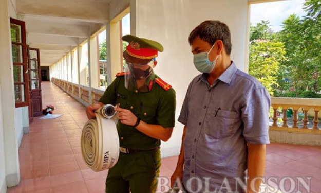 Kiểm tra an toàn phòng cháy chữa cháy tại 21 điểm thi