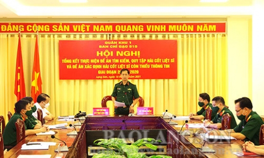 Tổng kết đề án tìm kiếm, quy tập và xác định hài cốt liệt sĩ còn thiếu thông tin