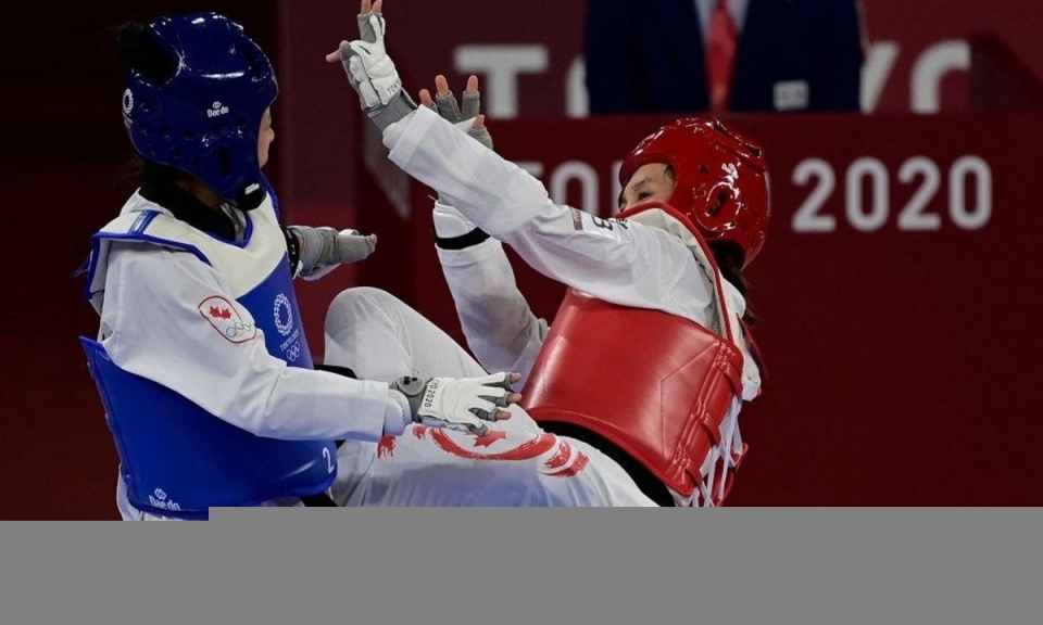 VĐV Kim Tuyền dễ dàng vào tứ kết Taekwondo ở Olympic Tokyo 2020