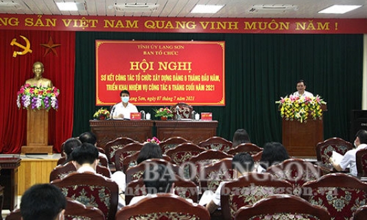 Ban Tổ chức Tỉnh ủy triển khai nhiệm vụ 6 tháng cuối năm 2021