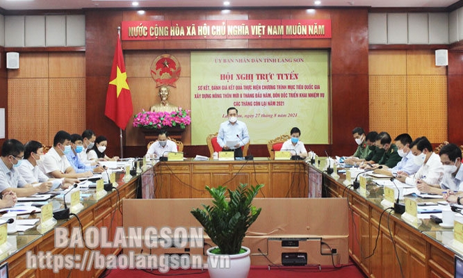 Tập trung chỉ đạo, đặt quyết tâm cao nhất để hoàn thành các chỉ tiêu xây dựng nông thôn mới năm 2021