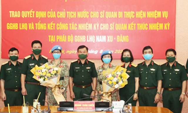 Chủ tịch nước cử nữ “Sứ giả” thực hiện nhiệm vụ gìn giữ hòa bình Liên Hợp Quốc
