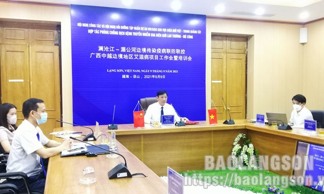 Hội nghị trực tuyến hợp tác phòng chống dịch bệnh khu vực biên giới giữa 4 tỉnh của Việt Nam và Khu tự