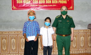 Đồn Biên phòng Thanh Lòa đón nhận “Con nuôi đồn Biên phòng”