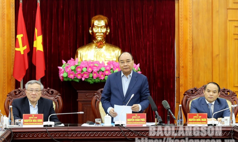 Chủ tịch nước Nguyễn Xuân Phúc thăm, làm việc tại Lạng Sơn