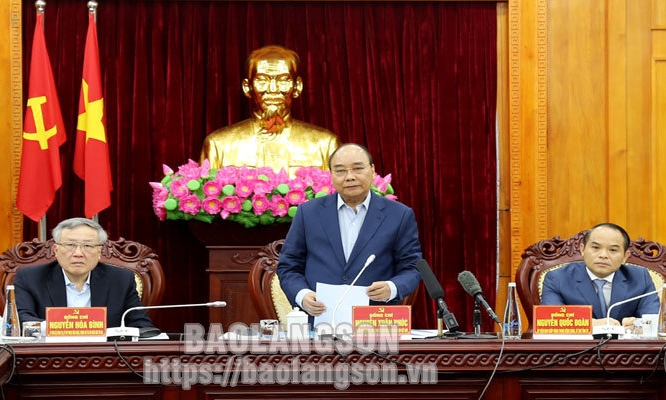 Chủ tịch nước Nguyễn Xuân Phúc thăm, làm việc tại Lạng Sơn