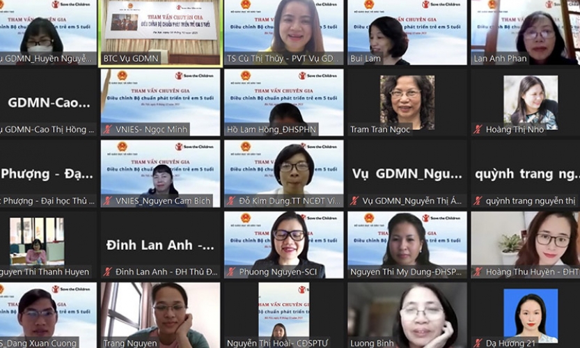 Lấy ý kiến điều chỉnh bộ chuẩn phát triển trẻ em 5 tuổi