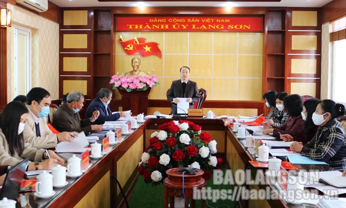 Xin ý kiến đóng góp bản thảo lần thứ nhất cuốn Lịch sử Đảng bộ thành phố Lạng Sơn (1930-2020)