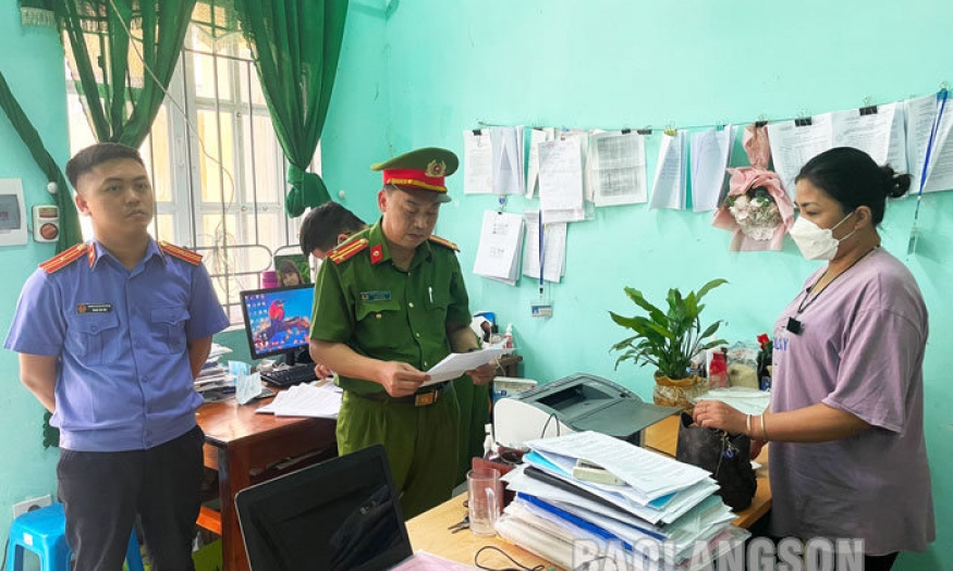 Bắt giữ nữ kế toán xã tham ô tài sản