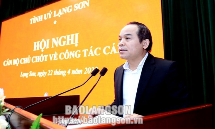 Hội nghị cán bộ chủ chốt về công tác cán bộ