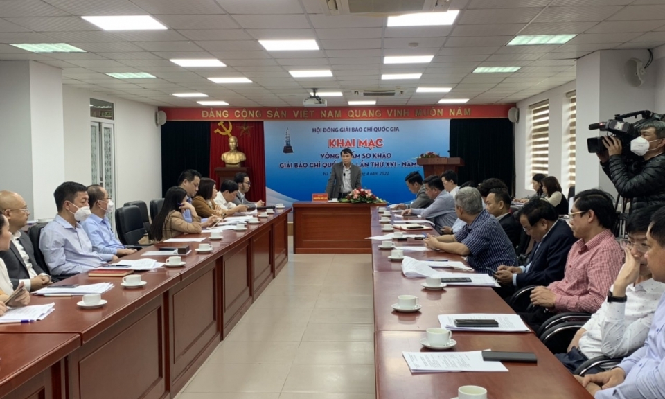 Bắt đầu chấm sơ khảo Giải Báo chí Quốc gia lần thứ XVI
