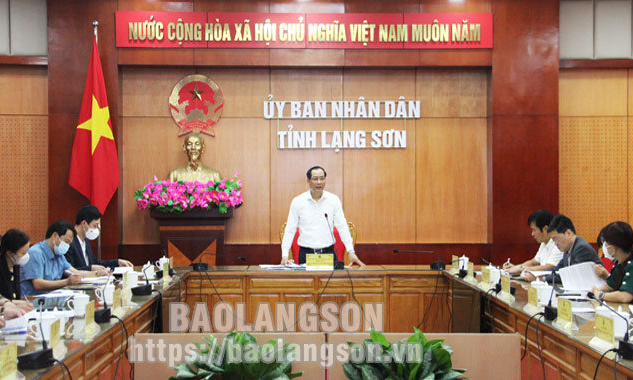 UBND tỉnh họp xem xét công tác chuẩn bị tổ chức Lễ hội Kỳ Hoa – Lạng Sơn 2022 gắn với ra mắt Dự án Mailand