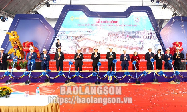 Khởi công dự án Quần thể khu du lịch sinh thái cáp treo Mẫu Sơn