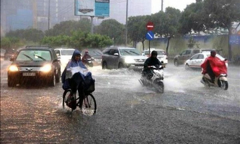 Ngày 27/5, nhiều nơi ở Bắc Bộ, Tây Nguyên và Nam Bộ có mưa rất to