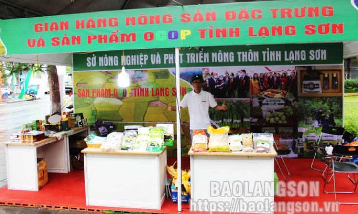20 sản phẩm OCOP và đặc sản của tỉnh Lạng Sơn trưng bày tại Hội chợ triển lãm thương mại và giới thiệu
