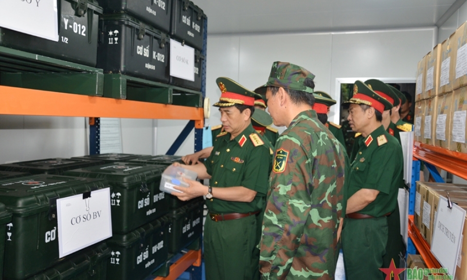 Đại tướng Phan Văn Giang kiểm tra lớp tập huấn hậu cần toàn quân năm 2022