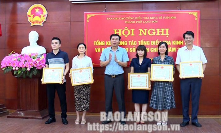 Tổng kết công tác tổng điều tra kinh tế, điều tra cơ sở hành chính thành phố Lạng Sơn năm 2021