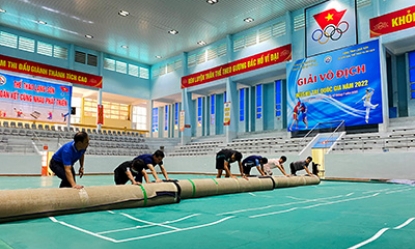 Sẵn sàng cho Giải vô địch Wushu trẻ quốc gia