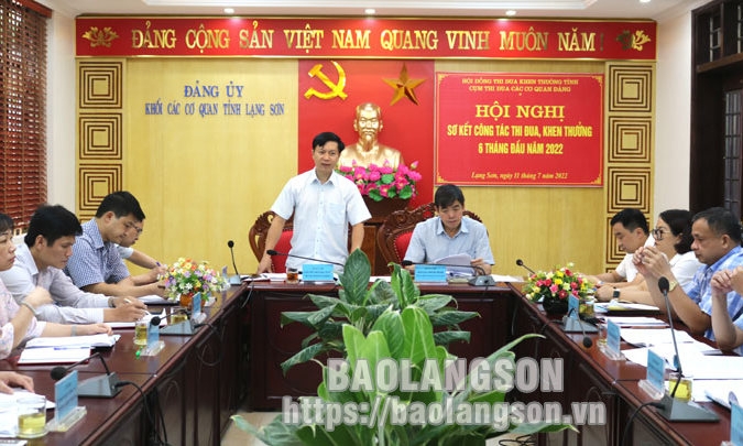 Cụm thi đua các cơ quan Đảng: Sơ kết công tác thi đua, khen thưởng 6 tháng đầu năm