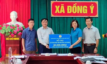 Liên đoàn Lao động huyện Bắc Sơn chung tay xây dựng nông thôn mới