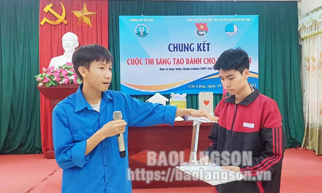 Huyện Chi Lăng: 20 sản phẩm tham gia cuộc thi sáng tạo dành cho thanh niên