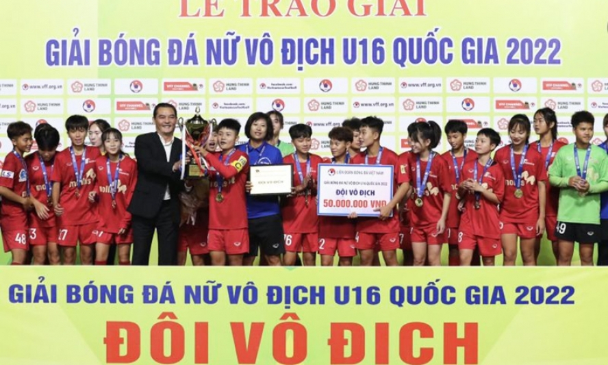 Phong Phú Hà Nam vô địch giải nữ U16 quốc gia 2022
