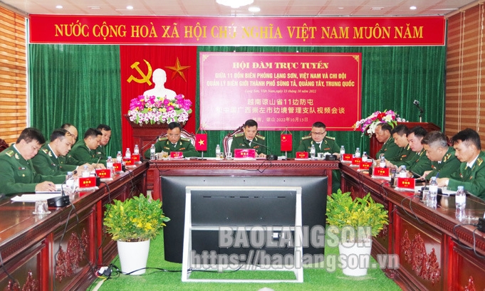 Bộ đội Biên phòng Lạng Sơn hội đàm với lực lượng quản lý biên giới Quảng Tây, Trung Quốc