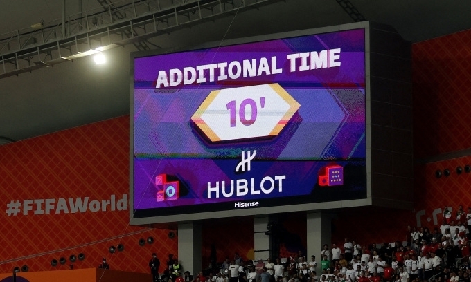 World Cup 2022 thiết lập kỷ lục thời gian đá bù giờ dài nhất trong lịch sử
