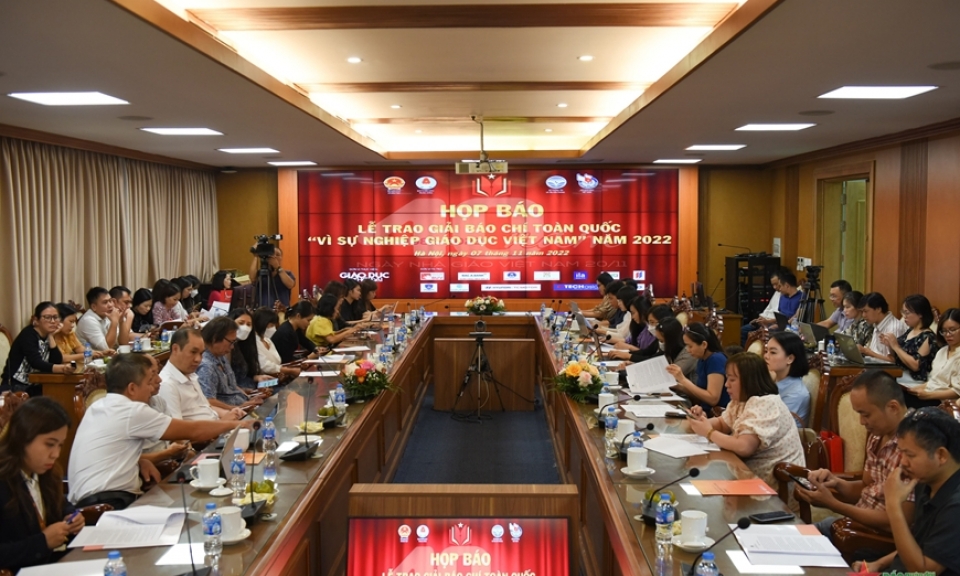 Gần 800 tác phẩm dự Giải báo chí toàn quốc “Vì sự nghiệp giáo dục Việt Nam” năm 2022