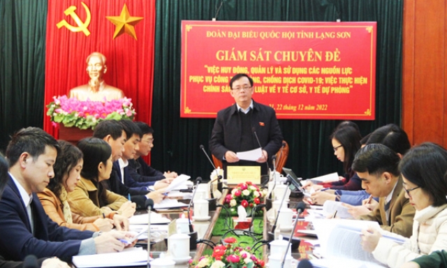 Đoàn đại biểu Quốc hội giám sát chuyên đề tại Sở Tài chính, Bệnh viện đa khoa và Trung tâm Kiểm soát