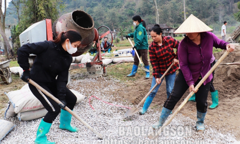 Xây dựng nông thôn mới ở Long Đống Tăng tốc từ đầu năm