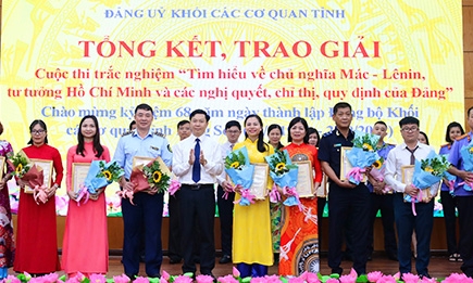 Thực hiện Chỉ thị 05 ở Đảng bộ Khối các cơ quan tỉnh: Thiết thực, hiệu quả
