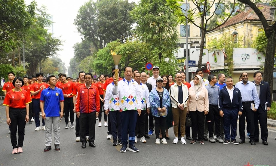 Lễ rước đuốc SEA Games 32 tại Việt Nam